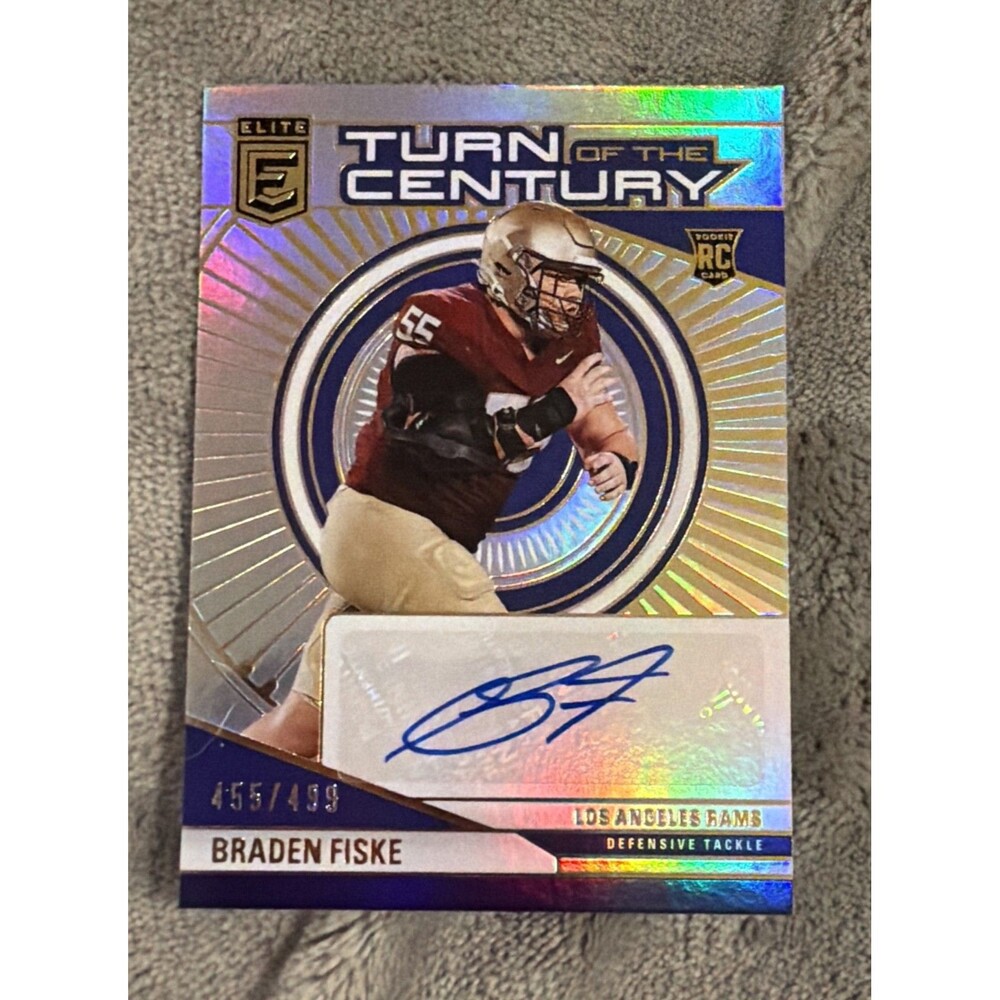 2024 Panini Donruss Elite - Turn of the Century Autographs Braden Fiske #TCA-BFI